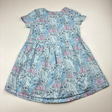Load image into Gallery viewer, Girls Cotton On, Disney Frozen cotton short sleeve dress, GUC, size 2, L: 45cm