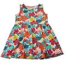 Load image into Gallery viewer, Girls Anko, colourful floral cotton summer dress, GUC, size 3, L: 47cm