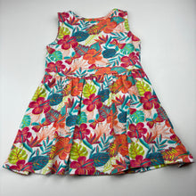 Load image into Gallery viewer, Girls Anko, colourful floral cotton summer dress, GUC, size 3, L: 47cm
