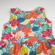 Load image into Gallery viewer, Girls Anko, colourful floral cotton summer dress, GUC, size 3, L: 47cm