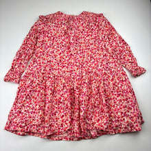 Load image into Gallery viewer, Girls Old Navy, floral cotton / viscose long sleeve dress, EUC, size 5, L: 55cm