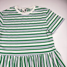Load image into Gallery viewer, Girls Cotton On, striped cotton short sleeve dress, EUC, size 8, L: 59cm