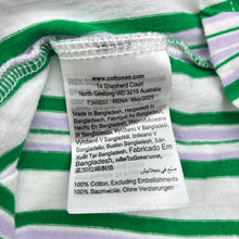Load image into Gallery viewer, Girls Cotton On, striped cotton short sleeve dress, EUC, size 8, L: 59cm