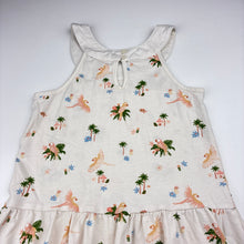 Load image into Gallery viewer, Girls cotton, summer dress, birds, no labels, armpit to armpit: 27cm, GUC, size 3, L: 52cm