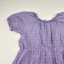 Load image into Gallery viewer, Girls H&amp;M, crinkle cotton / viscose short sleeve dress, GUC, size 3, L: 53cm