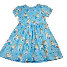 Load image into Gallery viewer, Girls Disney, Frozen Elsa cotton short sleeve dress, EUC, size 3, L: 51cm