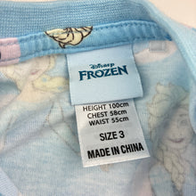 Load image into Gallery viewer, Girls Disney, Frozen Elsa cotton short sleeve dress, EUC, size 3, L: 51cm