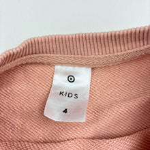 Load image into Gallery viewer, Girls Target, pink &amp; white spot cotton sweater dress, EUC, size 4, L: 50cm