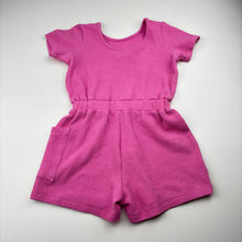Load image into Gallery viewer, Girls Cotton On, pink textured short sleeve playsuit, GUC, size 3,  