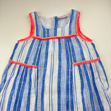 Load image into Gallery viewer, Girls Mango, lined cotton sleeveless dress, EUC, size 6, L: 65cm