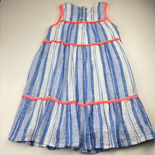 Load image into Gallery viewer, Girls Mango, lined cotton sleeveless dress, EUC, size 6, L: 65cm