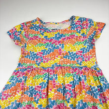 Load image into Gallery viewer, Girls Anko, floral cotton t-shirt dress, FUC, size 5, L: 51cm