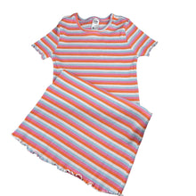 Load image into Gallery viewer, Girls Anko, striped ribbed stretchy dress, EUC, size 12, L: 71cm
