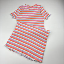 Load image into Gallery viewer, Girls Anko, striped ribbed stretchy dress, EUC, size 12, L: 71cm