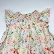 Load image into Gallery viewer, Girls Next, lightweight floral cotton dress, GUC, size 4-5, L: 50cm