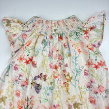 Load image into Gallery viewer, Girls Next, lightweight floral cotton dress, GUC, size 4-5, L: 50cm