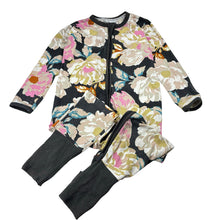 Load image into Gallery viewer, Girls Bonds, floral zip wondersuit / zippy / romper, wash fade, FUC, size 3,  
