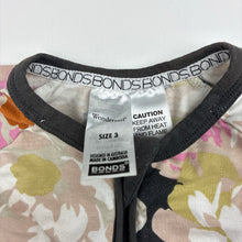 Load image into Gallery viewer, Girls Bonds, floral zip wondersuit / zippy / romper, wash fade, FUC, size 3,  