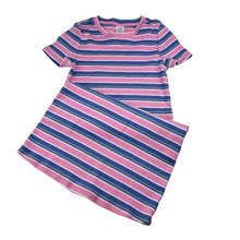 Load image into Gallery viewer, Girls Target, striped ribbed stretchy dress, light marks, FUC, size 9, L: 67cm