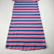 Load image into Gallery viewer, Girls Target, striped ribbed stretchy dress, light marks, FUC, size 9, L: 67cm
