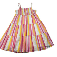 Load image into Gallery viewer, Girls St Bernard, lined cotton summer dress, marks on front, FUC, size 6, L: 58cm