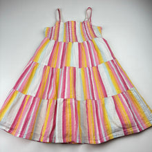 Load image into Gallery viewer, Girls St Bernard, lined cotton summer dress, marks on front, FUC, size 6, L: 58cm