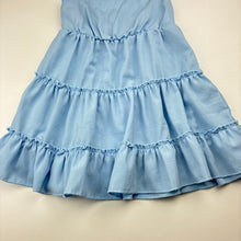 Load image into Gallery viewer, Girls blue, lightweight summer dress, no labels, armpit to armpit: 26cm, GUC, size 2-3, L: 51cm