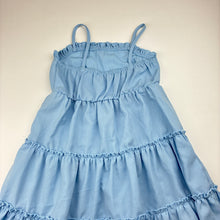 Load image into Gallery viewer, Girls blue, lightweight summer dress, no labels, armpit to armpit: 26cm, GUC, size 2-3, L: 51cm