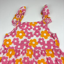 Load image into Gallery viewer, Girls Mango, lightweight floral cotton summer dress, FUC, size 4, L: 54cm