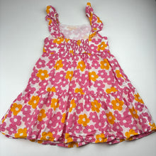Load image into Gallery viewer, Girls Mango, lightweight floral cotton summer dress, FUC, size 4, L: 54cm