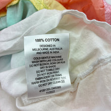 Load image into Gallery viewer, Girls Milkshake, lined cotton rainbow stripe skirt, elasticated, L: 47cm, GUC, size 8,  