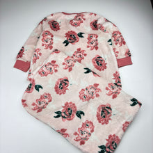 Load image into Gallery viewer, Girls Baby Berry, soft fleece floral sleeping bag, L: 80cm, GUC, size 2,  
