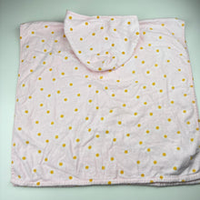 Load image into Gallery viewer, Girls Anko, floral cotton hooded towel, L: 55cm, EUC, size 3-5,  