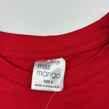Load image into Gallery viewer, Girls Mango, red cotton tee / top, NEW, size 8,  
