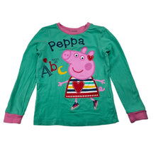 Load image into Gallery viewer, Girls Peppa Pig, stretchy long sleeve pyjama top, FUC, size 6,  