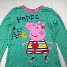 Load image into Gallery viewer, Girls Peppa Pig, stretchy long sleeve pyjama top, FUC, size 6,  