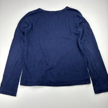 Load image into Gallery viewer, Girls GAP, navy cotton long sleeve tee / top, GUC, size 8,  