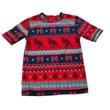 Load image into Gallery viewer, Girls Anko, Christmas short sleeve rashie / swim top, EUC, size 2,  