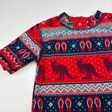 Load image into Gallery viewer, Girls Anko, Christmas short sleeve rashie / swim top, EUC, size 2,  