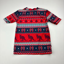 Load image into Gallery viewer, Girls Anko, Christmas short sleeve rashie / swim top, EUC, size 2,  