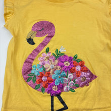 Load image into Gallery viewer, Girls Anko, cotton tee / top, flamingo, small marks, FUC, size 5,  