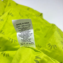 Load image into Gallery viewer, Girls Max, lime green lightweight cotton tunic top, L: 64cm, EUC, size 7-8,  