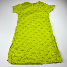 Load image into Gallery viewer, Girls Max, lime green lightweight cotton tunic top, L: 64cm, EUC, size 7-8,  