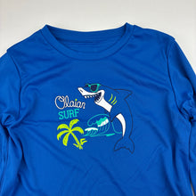 Load image into Gallery viewer, Boys Olaian, UPF 50+ long sleeve rashie / swim top, EUC, size 5-6,  