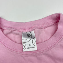 Load image into Gallery viewer, Girls Target, pink stretchy tee / top, EUC, size 6,  
