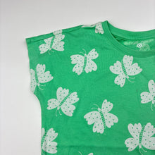Load image into Gallery viewer, Girls Target, organic cotton tee / top, butterflies, FUC, size 6,  