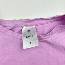 Load image into Gallery viewer, Girls Target, broderie trim cotton tee / top, GUC, size 6,  