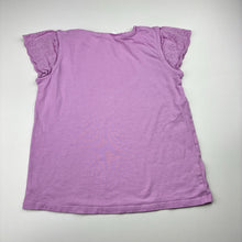 Load image into Gallery viewer, Girls Target, broderie trim cotton tee / top, GUC, size 6,  