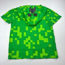 Load image into Gallery viewer, Boys Mojang, Minecraft cotton hooded tee / top, EUC, size 6,  