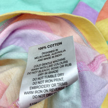 Load image into Gallery viewer, Girls Milkshake, rainbow striped cotton tee / top, GUC, size 6,  
